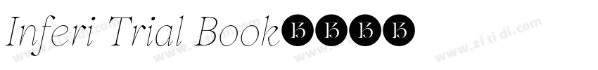 Inferi Trial Book字体转换